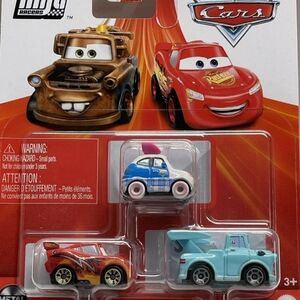 Disney Cars Die-Cast Vehicles Red and Blue